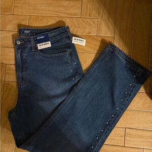 NWT Old Navy Women’s Studded Blue Jeans sz 14